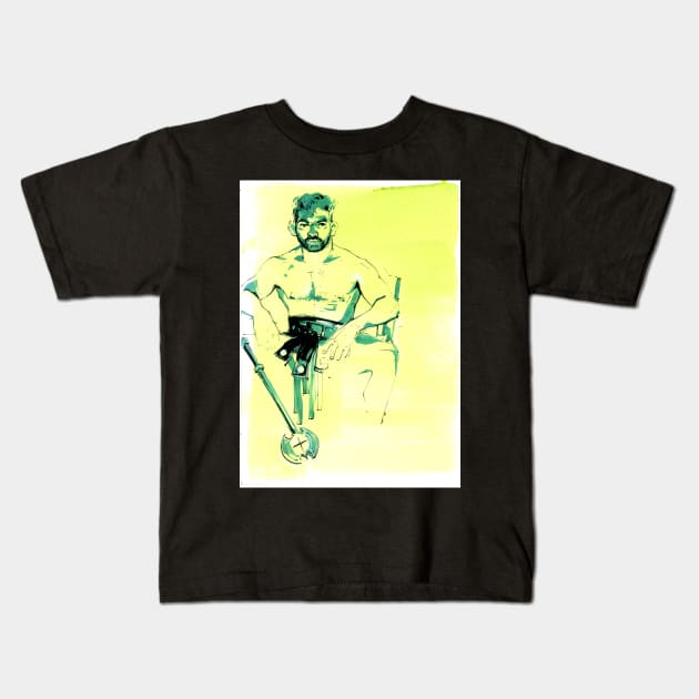 Jhusen the Barbarian Kids T-Shirt by A.E. Kieren Illustration